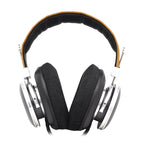 Spirit Torino Twin Pulse open back dynamic headphones with plush ear pads and metal headband on white background