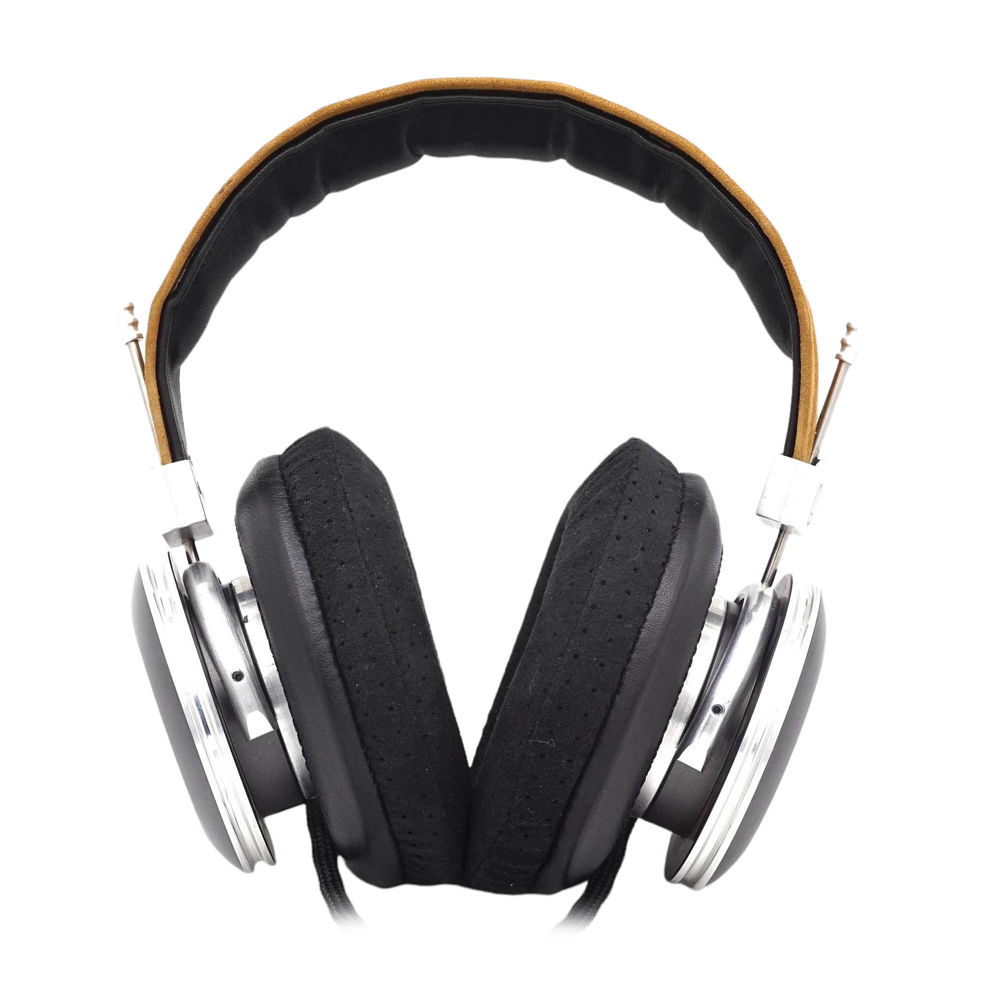 Spirit Torino Twin Pulse open back dynamic headphones with plush ear pads and metal headband on white background