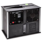 Audio Desk Vinyl Cleaner Pro X record cleaning machine with black casing and control panel on white background