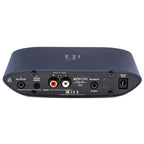 Rear view of iFi Audio ZEN CAN Signature 6XX headphone amplifier showing balanced and single-ended inputs and output ports