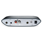 Rear view of iFi Audio ZEN CAN Balanced Headphone Amp showing input and output ports on white background